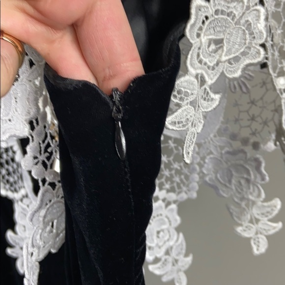 Jessica McClintock Vintage Velvet Dress size 13/14(s/m) - Picture 14 of 14